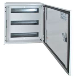 IPD HMSB106020G Hi-Base Metal Enclosure Mild Steel 600W 1000H 200D Grey IP66 Single Door (6) 26 DIN -Module