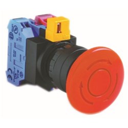 IDEC HW1B-Y2F01R-K Emergency Stop Pushbutton Non-Illuminated 1NC Red Screw Pull
