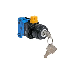 IDEC HW1K-21BF10 Selector Switch 2Position 1NO Knob Key Plastic Screw Terminal
