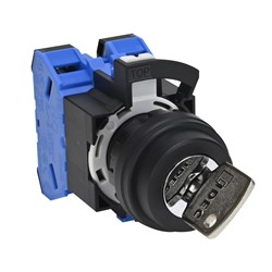 IDEC HW1K-32CF20 Selector Switch 3Position 2NO Left Key Plastic