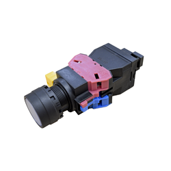 IDEC HW1L-M1F11DCDW6R Illuminated Pushbutton 22mm Flush Momentary Red 6VAC/DC 1NO+1NC