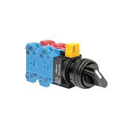 IDEC Selector Switch HW Black NO+NC 4 Number of Positions FingerSafe Spring-Up Terminal