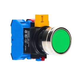 IDEC HW4B-M1F10-G Non-Illuminated Pushbutton Momentary 22mm dia Mounting Hole 1NO