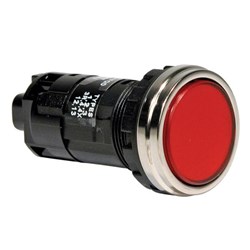 IDEC HW4P-1FM4R-K Pilot Light Without Lamp Red