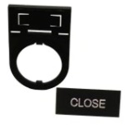 IDEC HWAM-102 Name Plate Legend: CLOSE Aluminum For HW and YW Series Pilot Devices