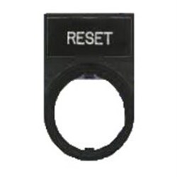 IDEC HWAM-119 Name Plate Legend: RESET Aluminum For HW and YW Series HWAM-119 22mm Pilot Devices