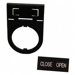 IDEC HWAM-202 Name Plate Legend: CLOSE-OPEN Aluminum For HW and YW Series HWAM-202 22mm Pilot Devices