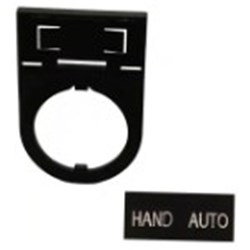 IDEC HWAM-206 Name Plate Legend: HAND-AUTO Aluminum For HW and YW Series Pilot Devices