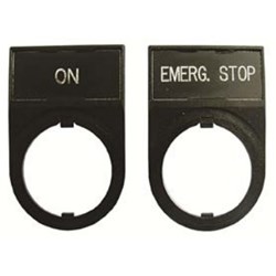 IDEC HWAM-212 Name Plate Legend: OFF-ON Aluminum For HW and YW Series HWAM-212 22mm Pilot Devices