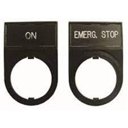 IDEC HWAM-217 Name Plate Legend: RUN-JOG Aluminum For HW and YW Series HWAM-217 22mm Pilot Devices