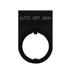 IDEC HWAM-302 Name Plate Legend: AUTO-OFF-MAN Aluminum For HW and YW Series HWAM-302 22mm Pilot Devices