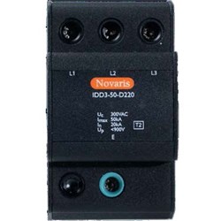 Novaris IDD3-50-D220 Surge Protection 4kA 3 PH 50kA 220VAC TS35 IP20