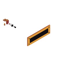 Elsteel ILC14981A Louvre Cover 600W 400H Orange IP43