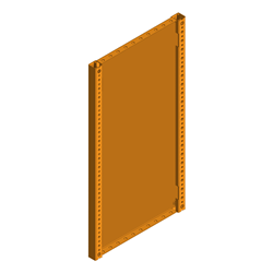 Elsteel INPL80161A Instant Panel 1200H 300D 1.5mm Thick Mild Steel RAL2000 Orange