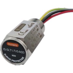 Novaris IS-SLT1-7V5-M20 Threaded Signal Surge Protector 5kA 10kA 7VDC Shunt M20x1.5 Thread SS IP67