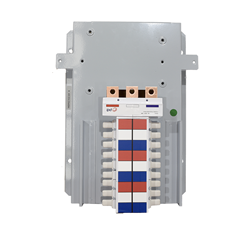 IPD 18 POLE ENCAP CHASSIS EXTENDED  TRAY TOP FEED 250A PAINTED C/W SIDE DIN &amp; 8x M5x10 SCREWS ITS25018TF