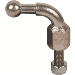 DEHN KFP20W90M1235SSM Angled Fixed Ball Point With Threaded Pin and Nut 19500A 13800A 20mm Thread Bolt Mount M12x35mm