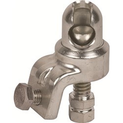 DEHN KKH25DSK Ball Head Cap 42000A 25mm Fixed Ball Point 9mm W 6mm D 11mm H Copper Alloy