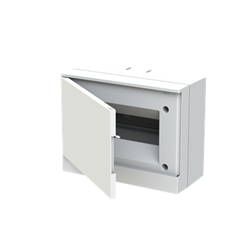 ABB LC08FMWE Load Center 8 -Module 1 -Row Plastic White Flush Mount IP40