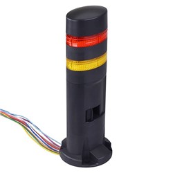 IDEC LD6A-2DZQB-RY Steady/ Flashing/ Alarm LED Red-Yellow 24 VDC/AC