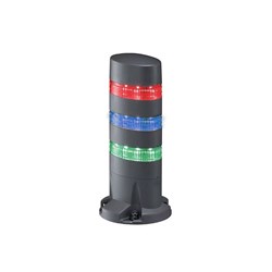 IDEC LD6A-3DZQB-RSG Signal Light Tower Direct Mount 250VAC Red/Blue/Green