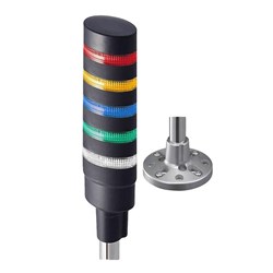 IDEC LD6A-5PQB-RYSGW Light Tower Pole Mount 24VDC Red/Yellow/Blue/Green/White