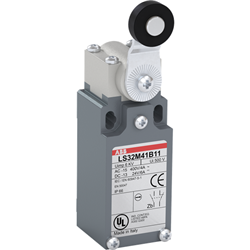 ABB LS32M41B11 Limit Switch 18mm Plastic Roller Lever 1NO-1NC 30mm W Metal