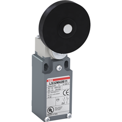 ABB LS32M42B11 Limit Switch 50mm Plastic Roller Lever 1NO-1NC 50mm W Metal