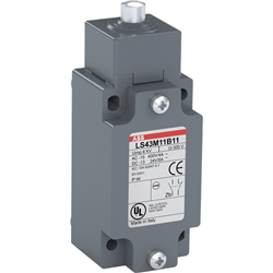 ABB LS43M11B11 Limit Switch Plain Stainless Steel Plunger 1NO-1NC 40mm W Metal
