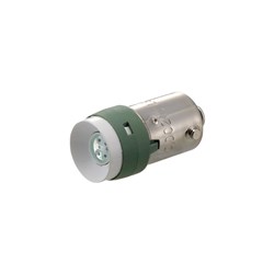 IDEC LSED-1GN LED Lamp Green 12VDC BA9S/13 Lamp Base