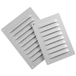 IPD LVR49336G Louvre Plate 105W 167H Cold Rolled Steel RAL7035 Light Grey IP33