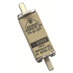 Jean Mueller M000GG40/69 Blade Type NH Fuse Link 40A 690VAC NH000 21mm 100kA