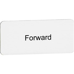 ABB MA6-1152 Legend Plate 28mm W 12mm H 1mm D Legend: FORWARD Plastic