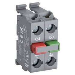 ABB MCB-11B Contact Blocking Device 1NO+1NC 690VAC/DC Rear Mount Non-Illuminated IP20 For Pilot Devices