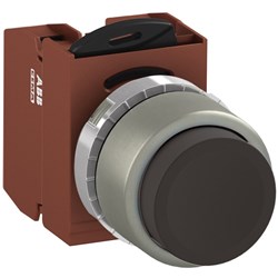 ABB MMPNEBAS20 Non-Illuminated Pushbutton Kit 22mm Extended Maintained Black 2NO Screw