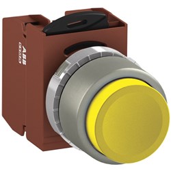 ABB MMPNEYOS02 Non-Illuminated Pushbutton Kit 22mm Extended Momentary Yellow 2NC Screw