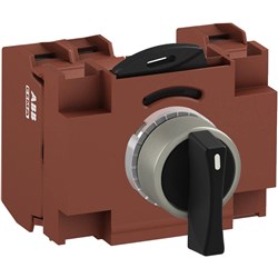 ABB MMS3NLAABCBS03 Selector Switch Kit Black 3Position 3NC Non-Illuminated Screw Maintained Long Handle Metal