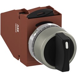 ABB MMS4NSABS22 Selector Switch Kit Black 4Position 2NO+2NC Non-Illuminated Screw Maintained Short Handle Metal