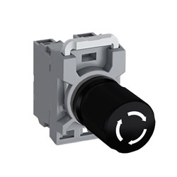 ABB MPA3T11 Non-Illuminated Machine Stop Pushbutton 30mm Black Twist Release 1NO+1NC