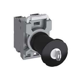 ABB MPA4K11 Non-Illuminated Machine Stop Pushbutton 40mm Black Twist Release 1NO+1NC