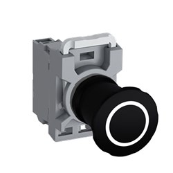 ABB MPA4P01 Non-Illuminated Machine Stop Pushbutton 40mm Black Pull Release 1NC