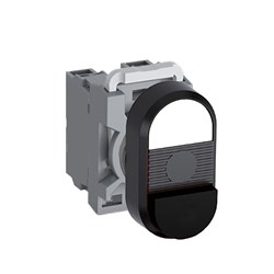 ABB MPDNEBWB20 Non-Illuminated Double Pushbutton Kit Flush/Extended White/Black 2NO