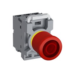 ABB MPEI4P111 Emergency Stop Pushbutton Kit Illuminated 1NO+1NC Red Pull Plastic 24VAC/DC