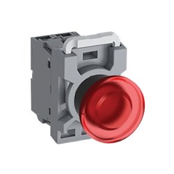 ABB MPMI4R010 Illuminated Pushbutton Kit 40mm Momentary Red 12VAC/DC 1NO