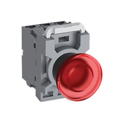 ABB MPMI4R202 Illuminated Pushbutton Kit 40mm Momentary Red 110-130VAC/DC 2NC
