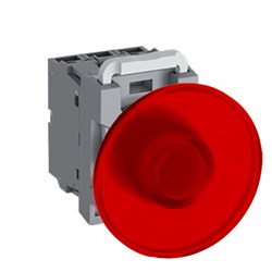 ABB MPMI6R220 Illuminated Pushbutton Kit 60mm Momentary Red 110-130VAC/DC 2NO