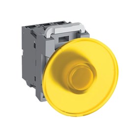 ABB MPMI6Y302 Illuminated Pushbutton Kit 60mm Momentary Yellow 220VDC 2NC