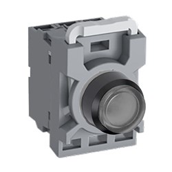 ABB MPPIECA220 Illuminated Pushbutton Kit 22mm Extended Maintained Clear 110-130VAC/DC 2NO