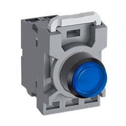 ABB MPPIELA110 Illuminated Pushbutton Kit 22mm Extended Maintained Blue 24VAC/DC 1NO