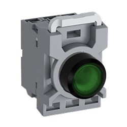 ABB MPPIFGA420 Illuminated Pushbutton Kit 22mm Flush Maintained Green 230VAC/DC 2NO